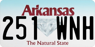 AR license plate 251WNH