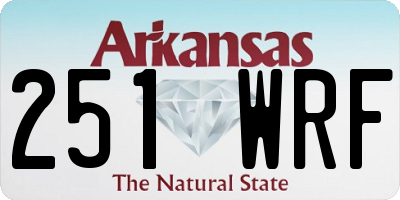 AR license plate 251WRF