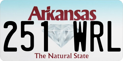 AR license plate 251WRL