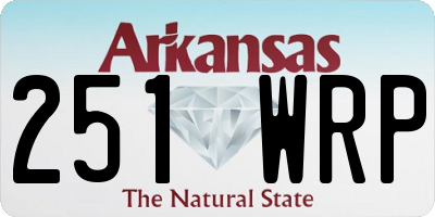 AR license plate 251WRP