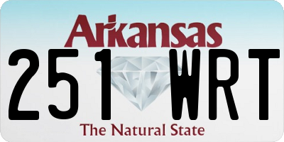 AR license plate 251WRT