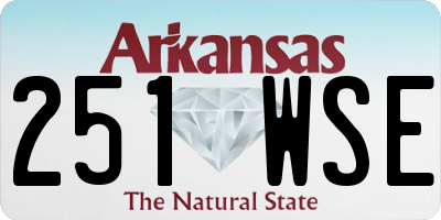 AR license plate 251WSE
