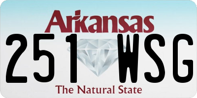 AR license plate 251WSG