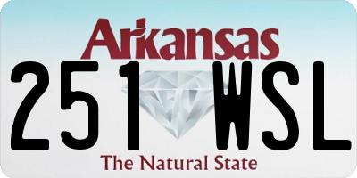 AR license plate 251WSL