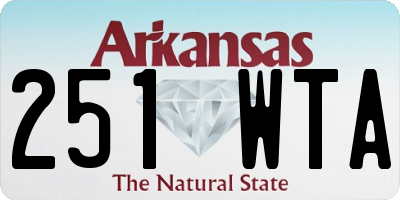 AR license plate 251WTA