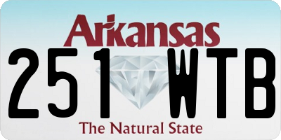 AR license plate 251WTB