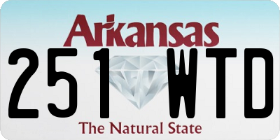 AR license plate 251WTD