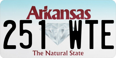AR license plate 251WTE