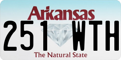 AR license plate 251WTH