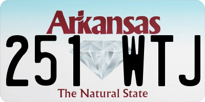 AR license plate 251WTJ