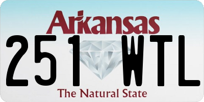 AR license plate 251WTL