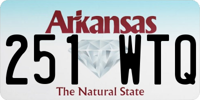 AR license plate 251WTQ