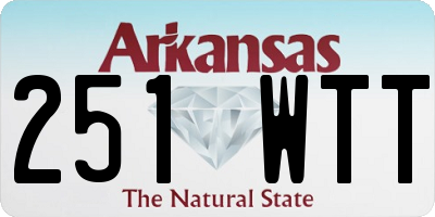 AR license plate 251WTT
