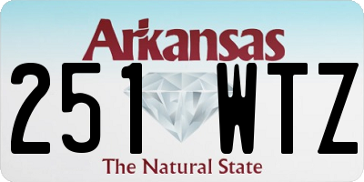 AR license plate 251WTZ