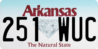 AR license plate 251WUC