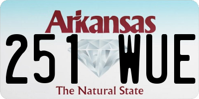 AR license plate 251WUE