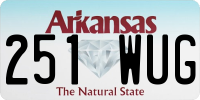 AR license plate 251WUG