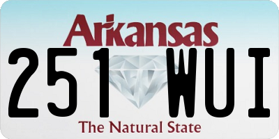 AR license plate 251WUI