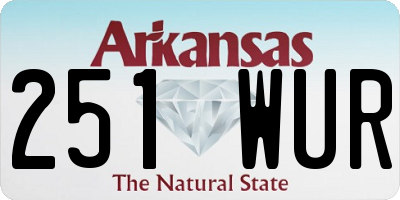 AR license plate 251WUR