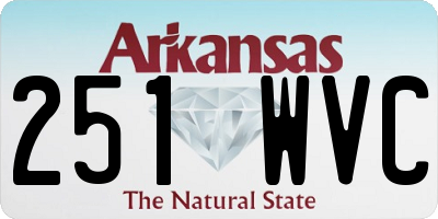 AR license plate 251WVC