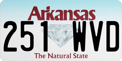 AR license plate 251WVD