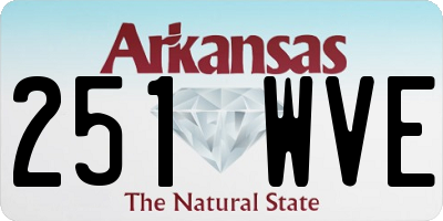 AR license plate 251WVE