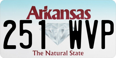 AR license plate 251WVP