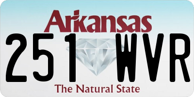 AR license plate 251WVR