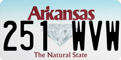 AR license plate 251WVW