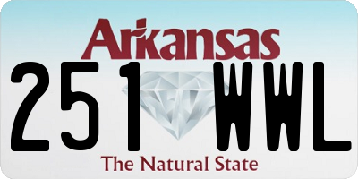 AR license plate 251WWL