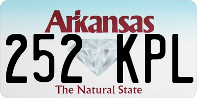 AR license plate 252KPL