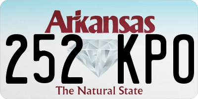 AR license plate 252KPO