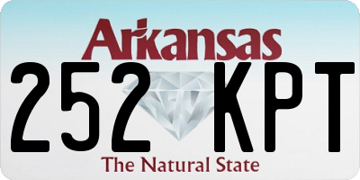 AR license plate 252KPT