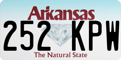 AR license plate 252KPW