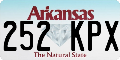 AR license plate 252KPX