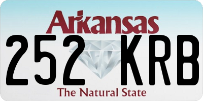 AR license plate 252KRB