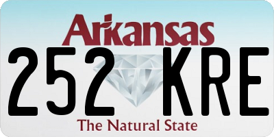 AR license plate 252KRE