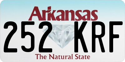 AR license plate 252KRF