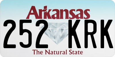 AR license plate 252KRK