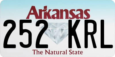 AR license plate 252KRL