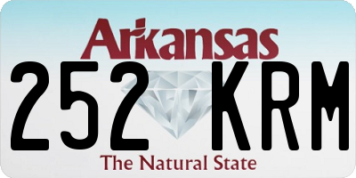 AR license plate 252KRM
