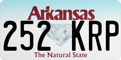 AR license plate 252KRP