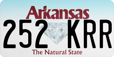 AR license plate 252KRR