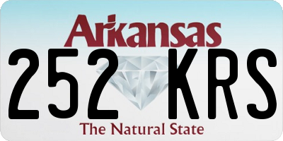 AR license plate 252KRS