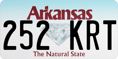 AR license plate 252KRT