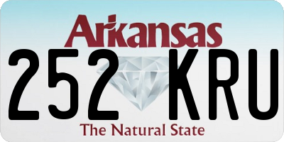AR license plate 252KRU