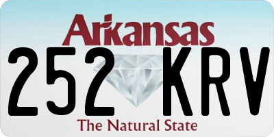 AR license plate 252KRV
