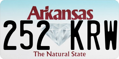 AR license plate 252KRW