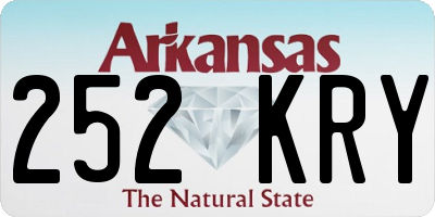 AR license plate 252KRY