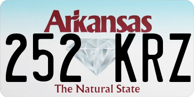 AR license plate 252KRZ